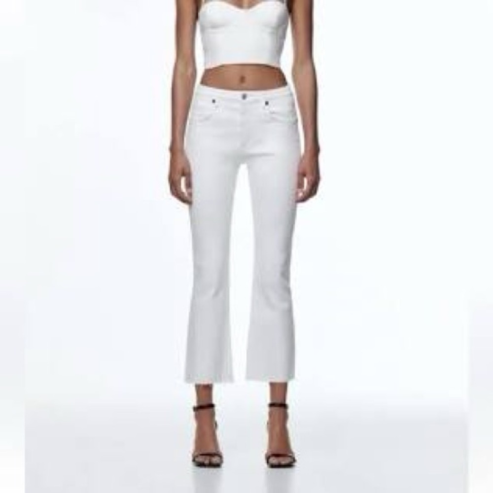Zara Cropped Flare Jeans